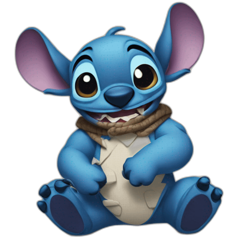 Stitch in good humour emoji