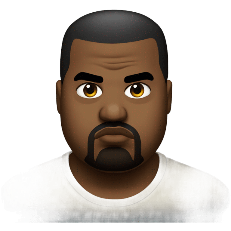 Fat Kanye west mad  emoji