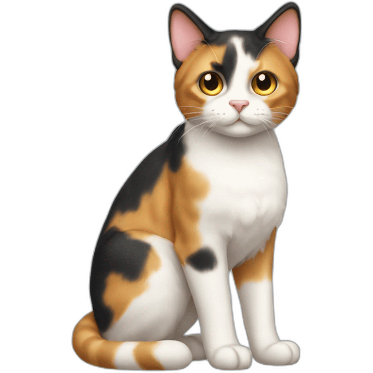 Calico Cat Full Body emoji