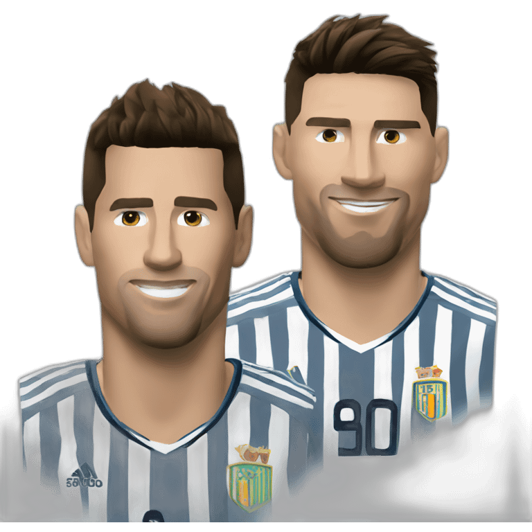 Ronaldo et messi emoji