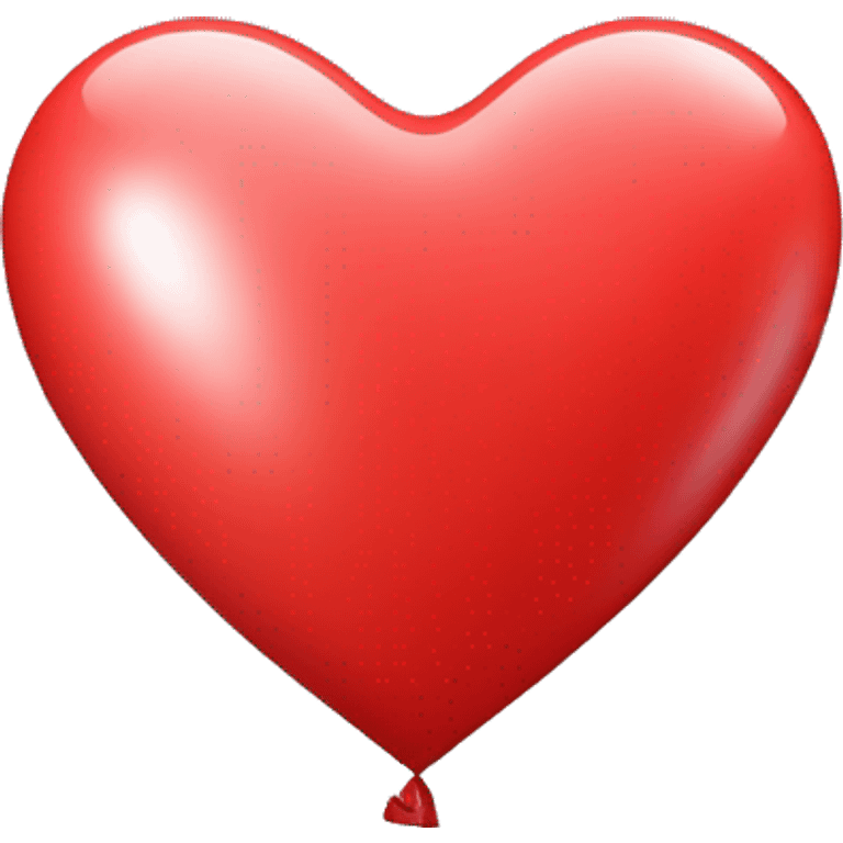 **Shape**: Heart-shaped balloon.
- **Color**: Bright red.
- **Additional Details**: A thin white or black thread hanging from the bottom of the balloon.

This emoji would represent love and party or celebration in a single image. emoji