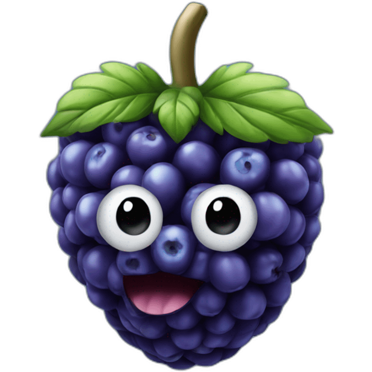 blue rasberry emoji