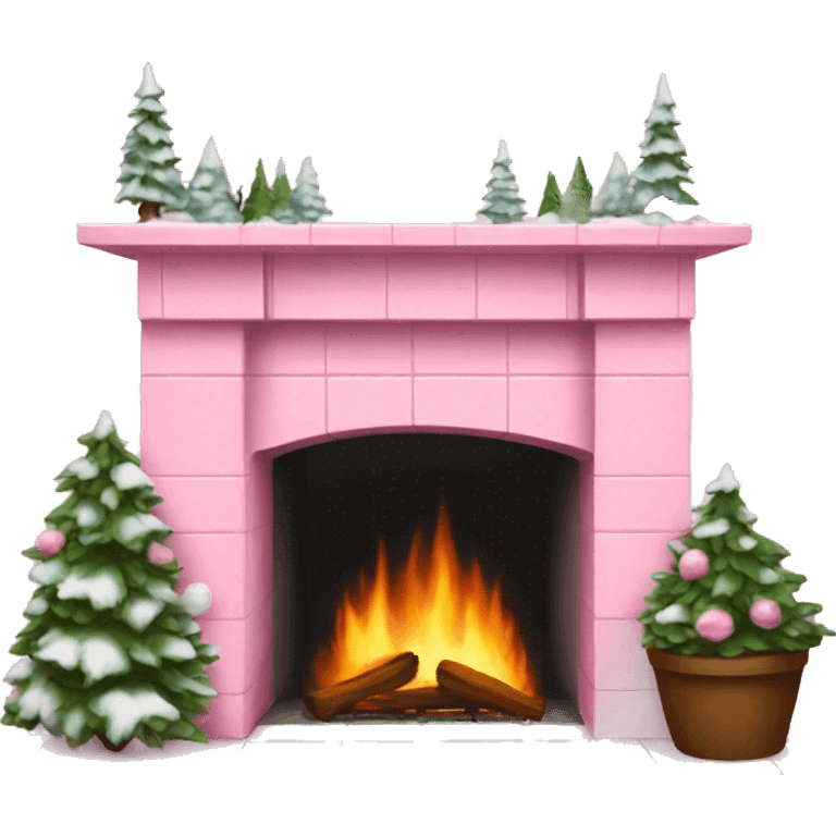 Winter Pink FirePlace emoji