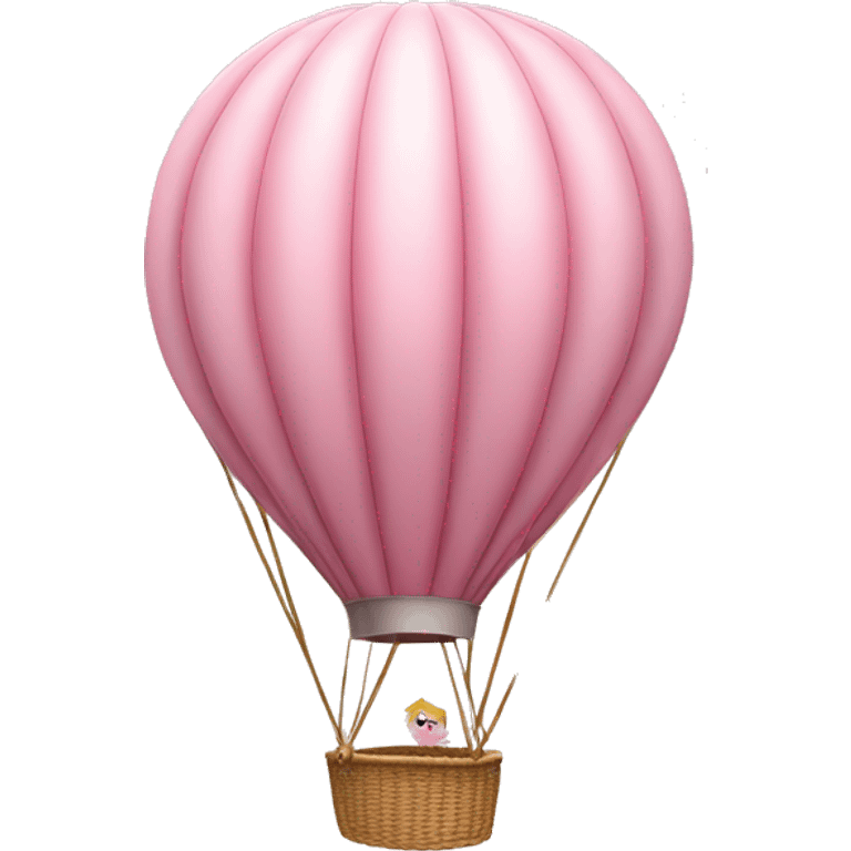 pastel pink hot air balloon  emoji