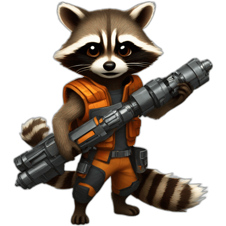 Rocket raccoon emoji