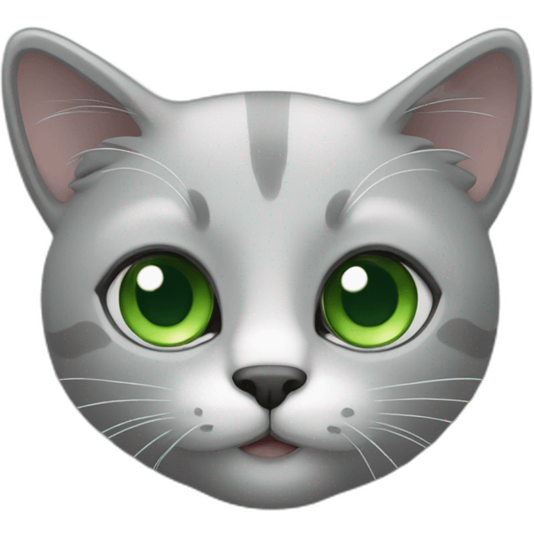 Cat-lite-grey-with-green-eyes emoji