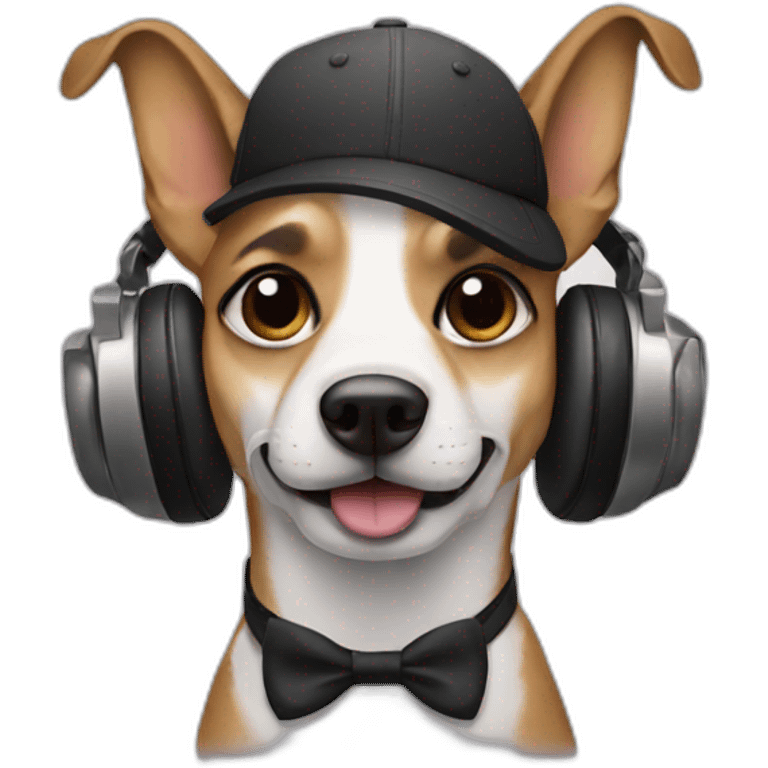 Dj dog emoji