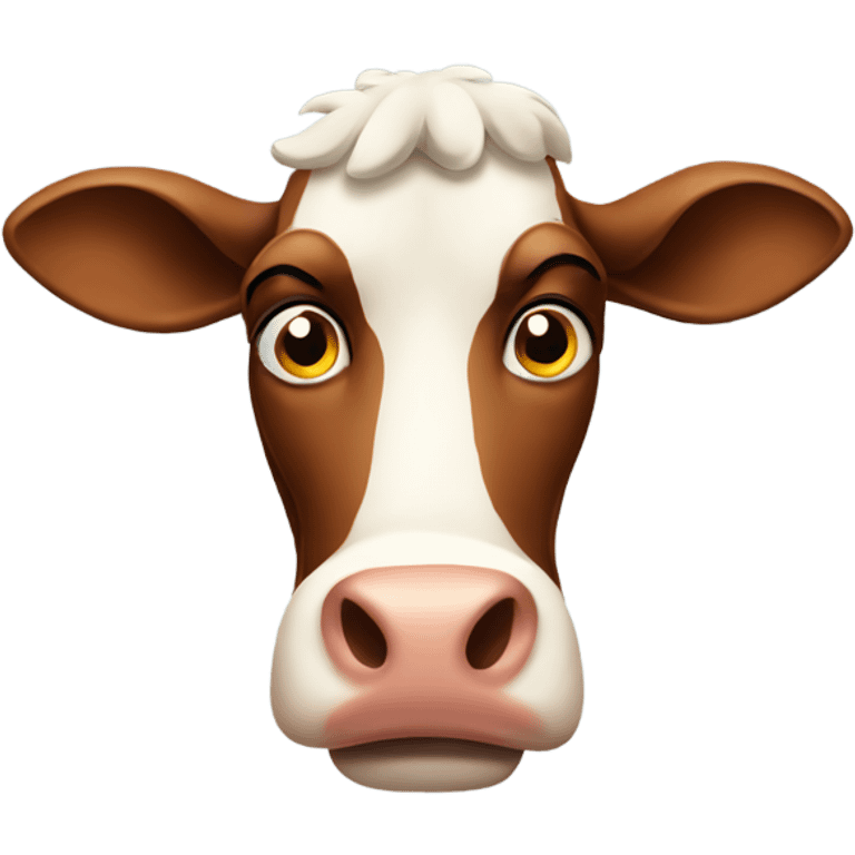 Annoyed cow emoji