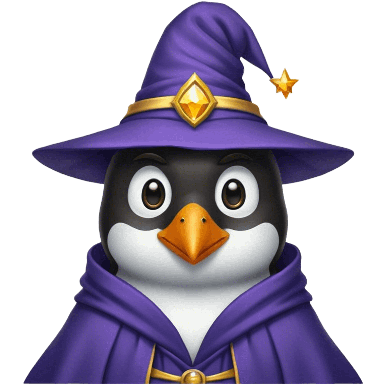 Penguin Wizard emoji