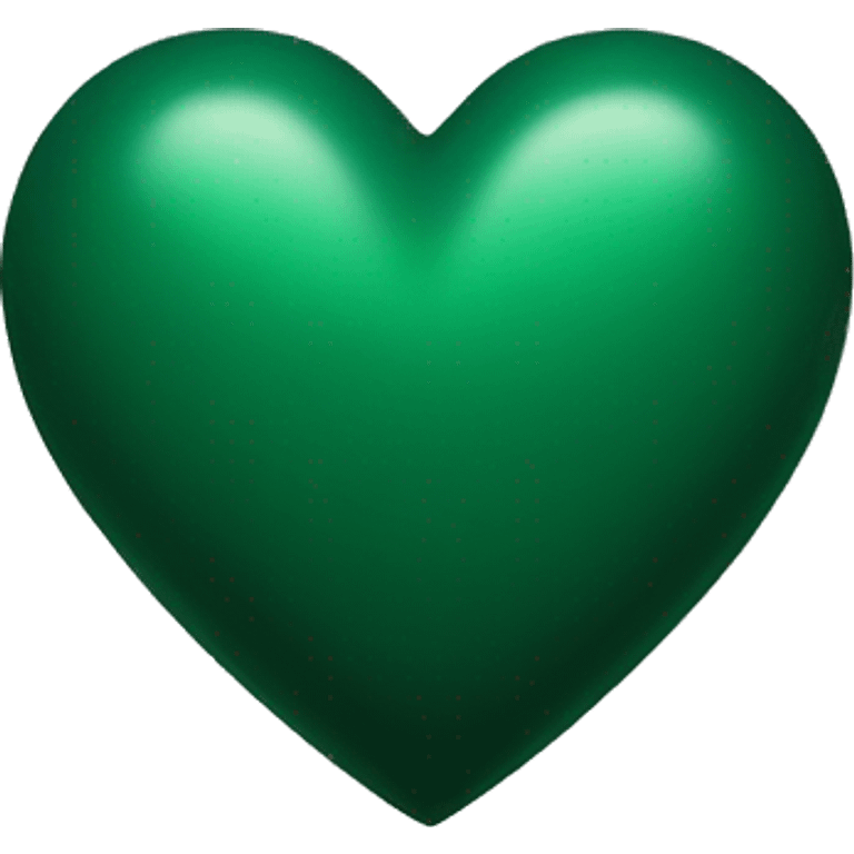 Dark green heart emoji