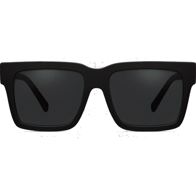 all black rectangle sunglasses no person emoji