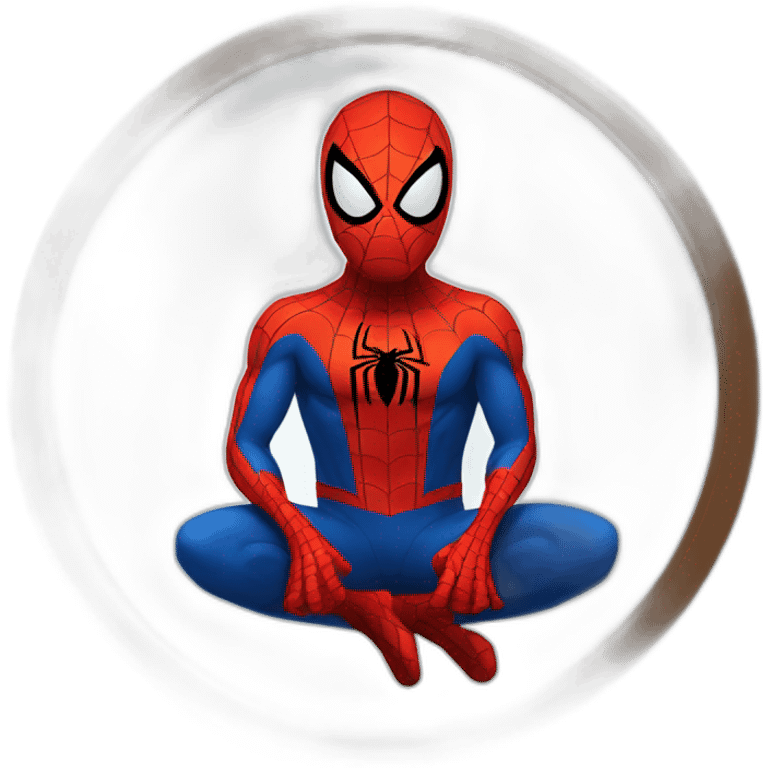 Spiderman in a circle emoji