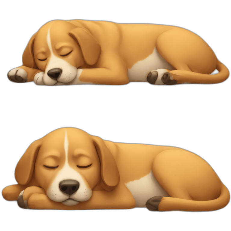 Dog sleeping  emoji