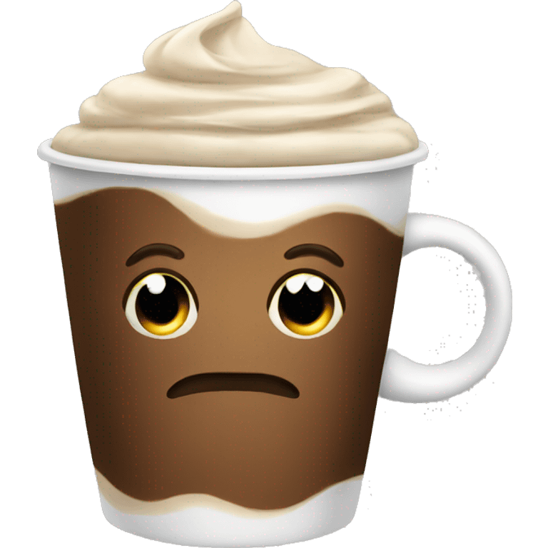 Coffee with bow emoji