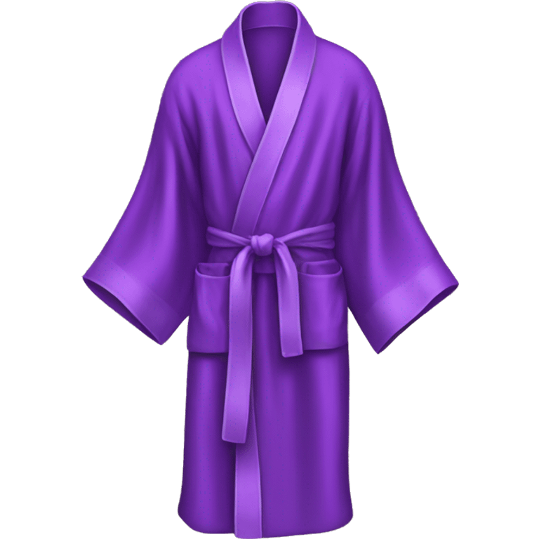 Purple silk robe emoji