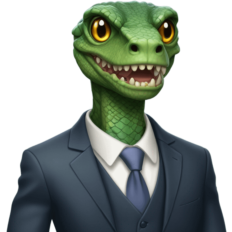 reptilian in suit emoji