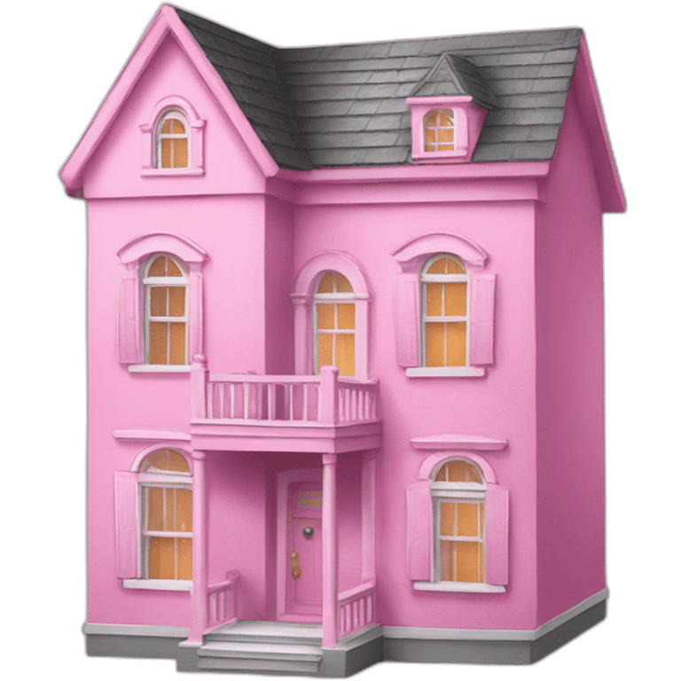 pink doll house emoji