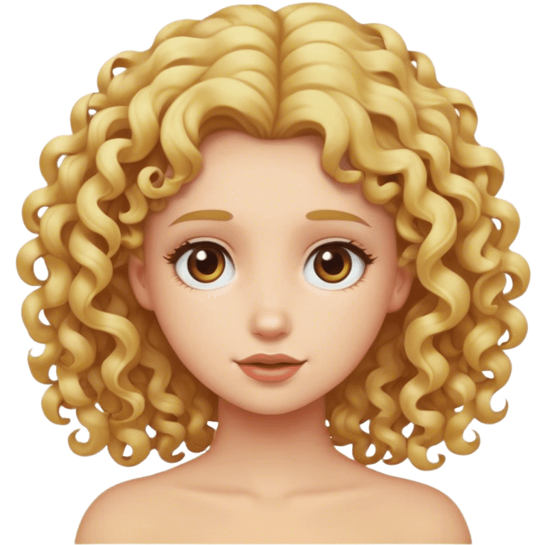 curly blond girl emoji