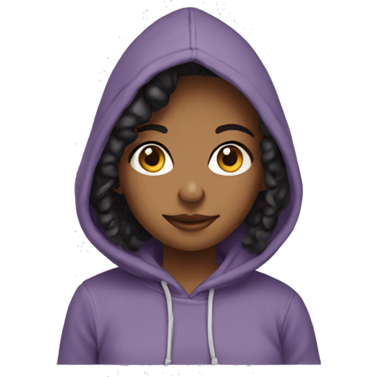 Cutie hoodie girl emoji