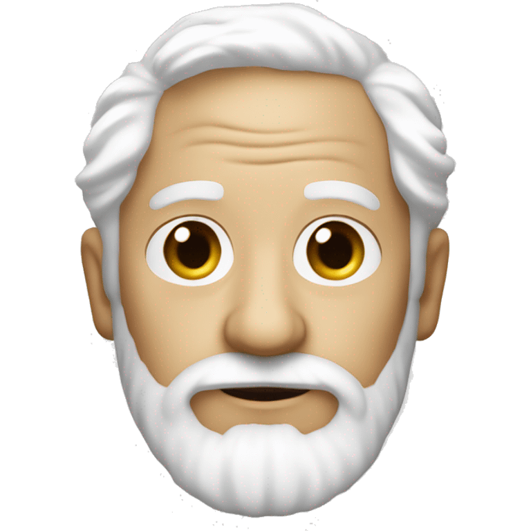 St. Peter as Pope with a White curly hair and white curly beard emoji