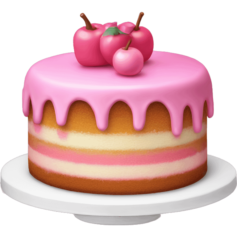 Cake reading Babi pink kindle emoji