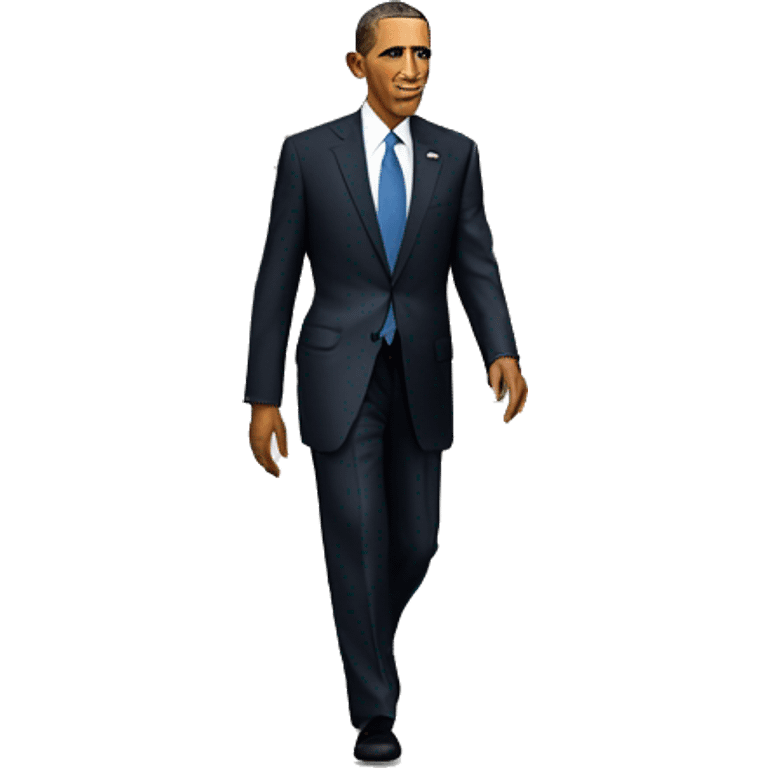 Barack Obama walking into the White House  emoji