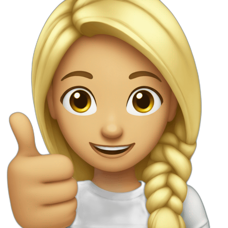 positiv girl thumbs up  emoji