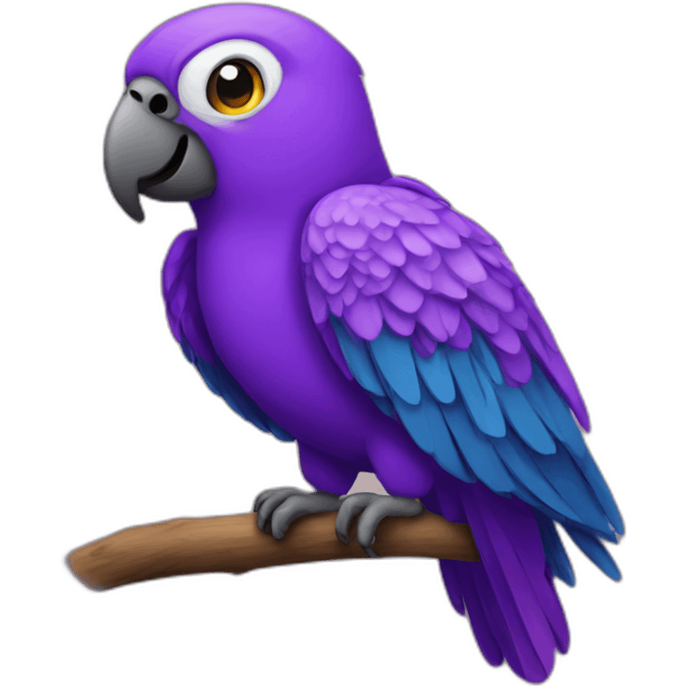 purple parrot emoji