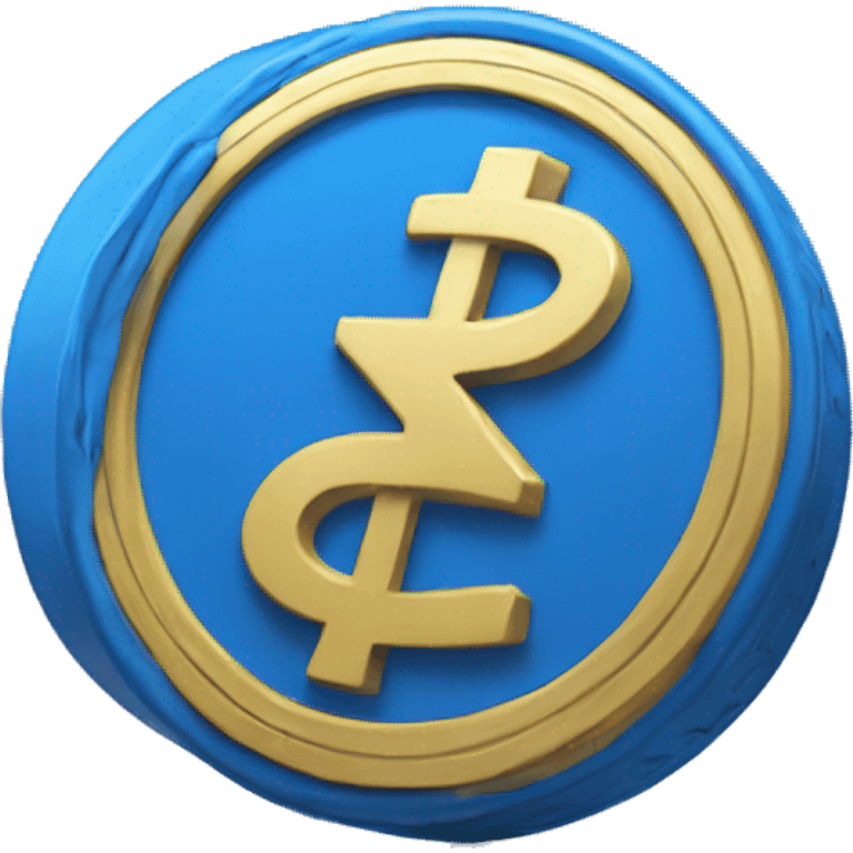 blue coin emoji