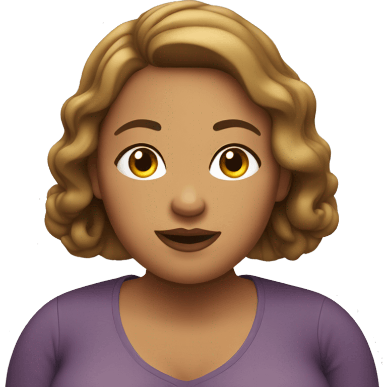 Plus-sized woman emoji