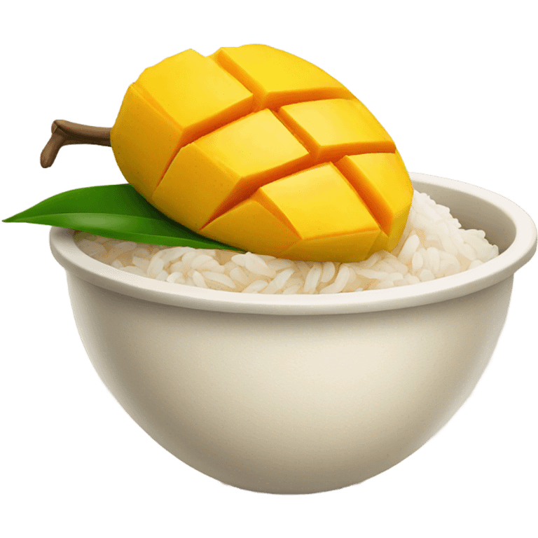 Mango sticky rice  emoji