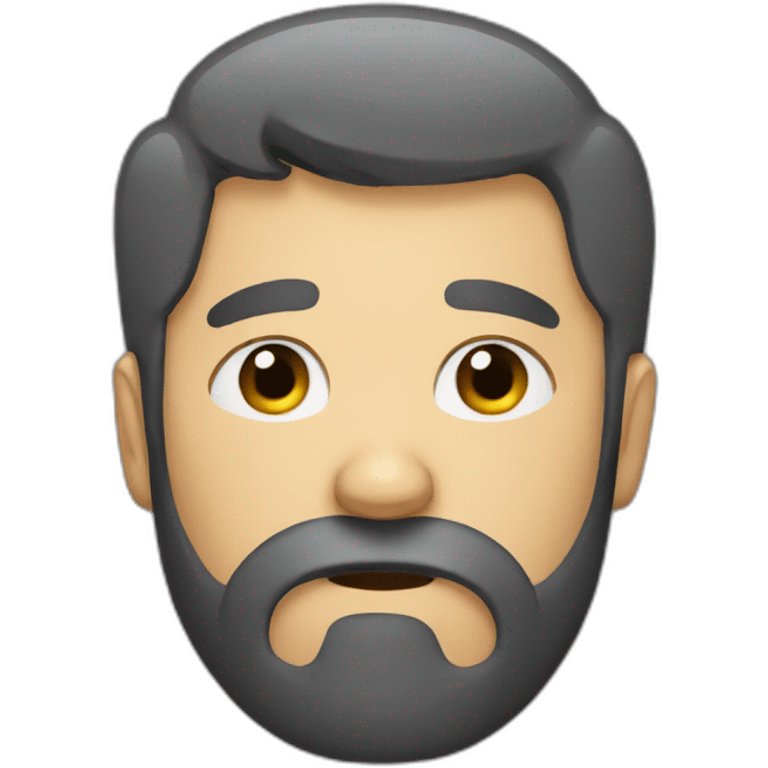 tired man with beard emoji