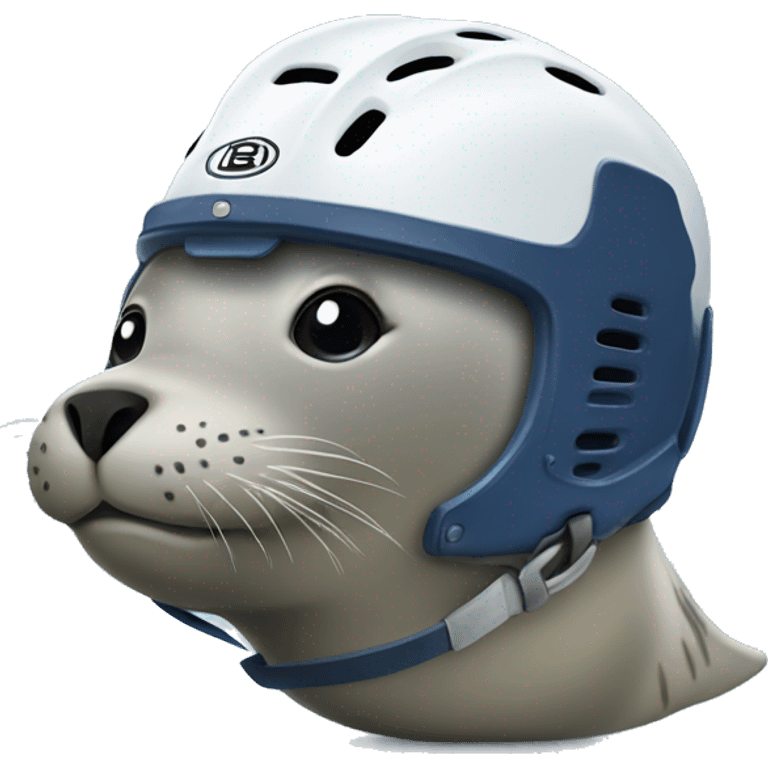 seal with hockey helmet emoji