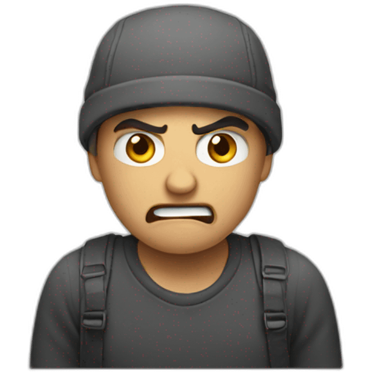 Angry man emoji