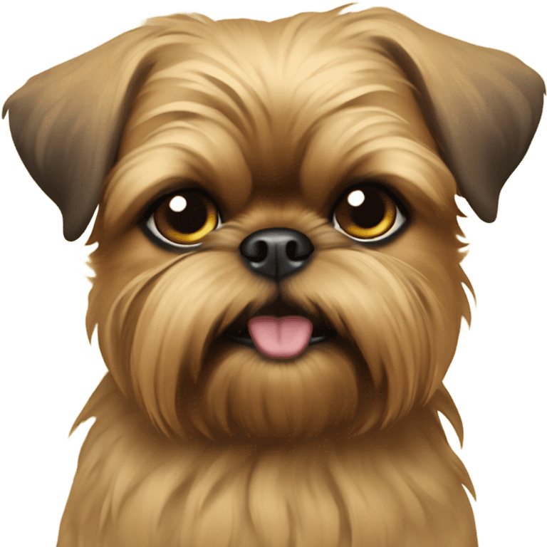 Tan New Year’s Brussels Griffon  emoji