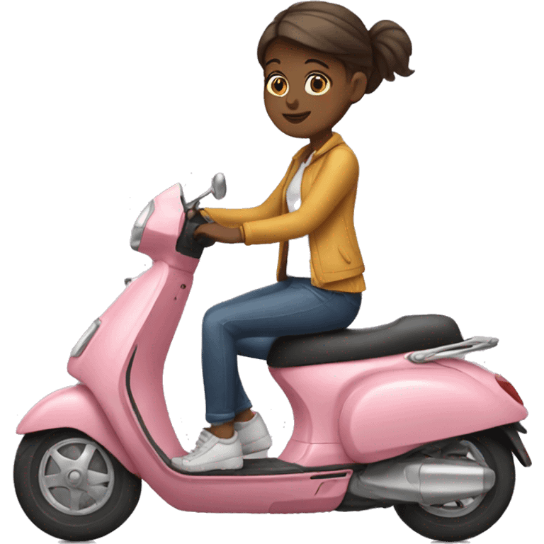 girl on scooter emoji