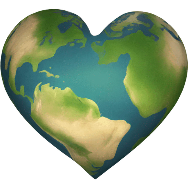 heart shaped earth centered on philippine emoji