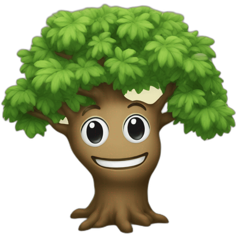 smiling tree emoji