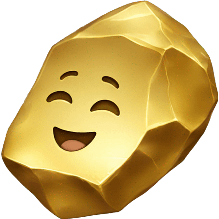 gold nugget with Baby face emoji