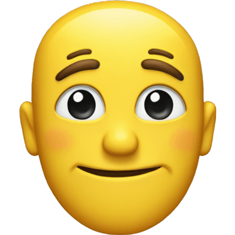 A yellow head emoji winking emoji