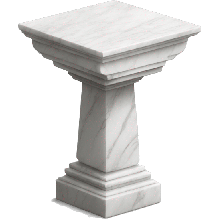 a white marble pedestal emoji