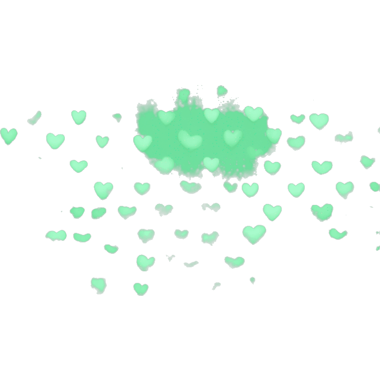 mint green colored heart emoji