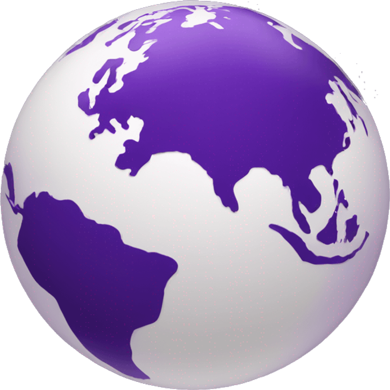 Dark Purple north america Earth emoji