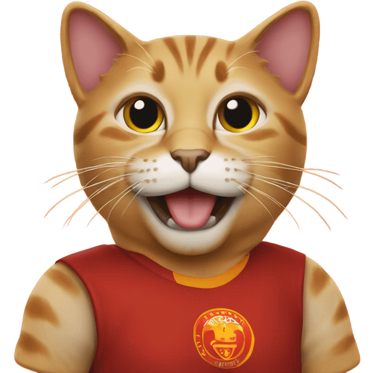 Cat with Galatasaray t shirt emoji