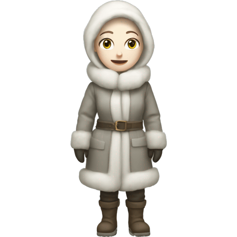 pale skin Snow-woman full body emoji