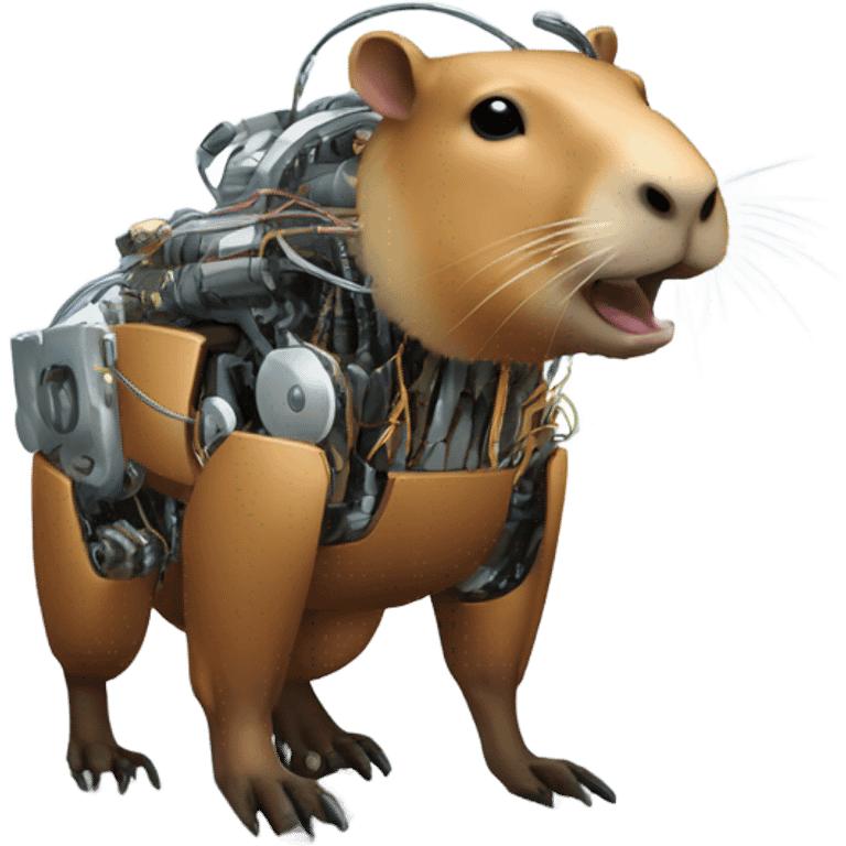 Capybara robot emoji