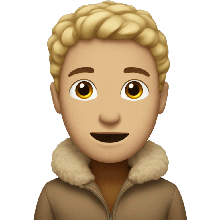 Beige winter emoji