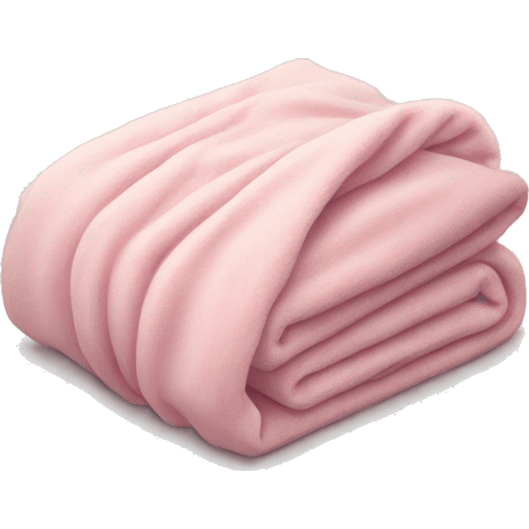 Folded light pink blanket  emoji