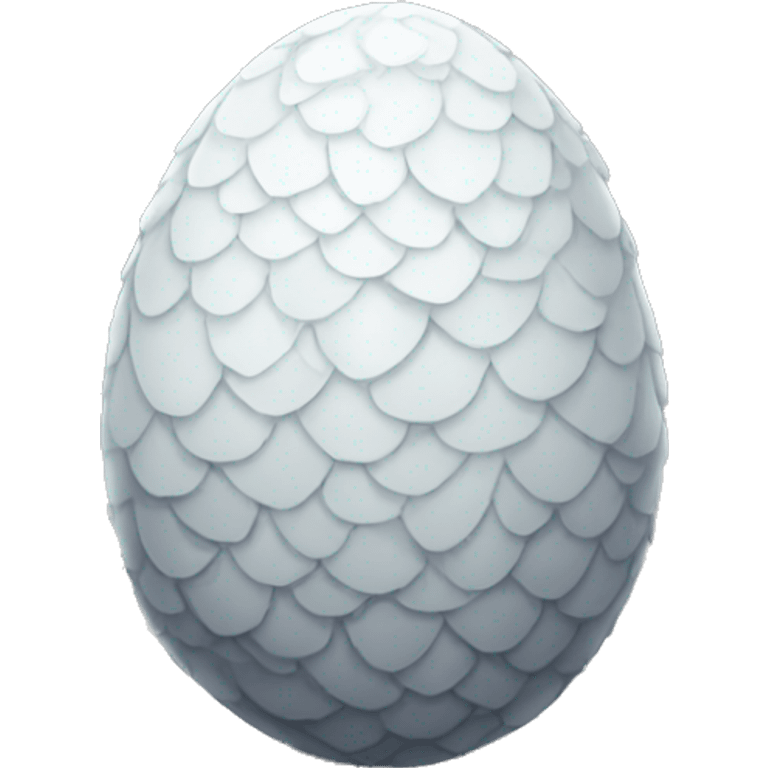 white dragon egg emoji