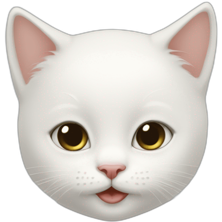 Baby girl light skin - 1 white cat- 1 black cat emoji